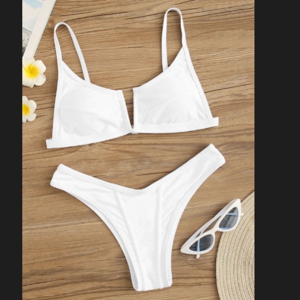 SHEIN White Bathing Suit 🔥🍑🔥 size M